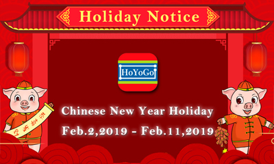Hoyogo Chinese New Year Holiday Notice